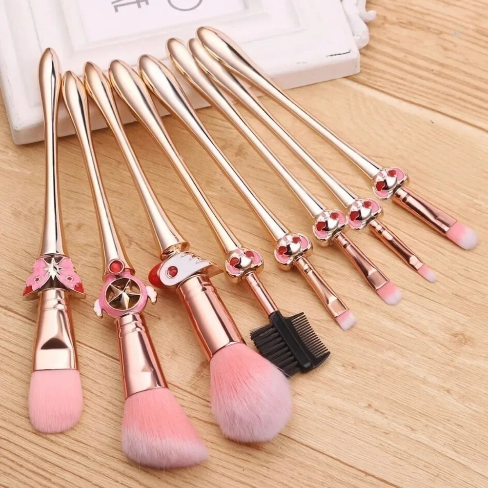 🔥SALE🔥 Cardcaptor Sakura 8 Piece Anime Makeup Brush Set